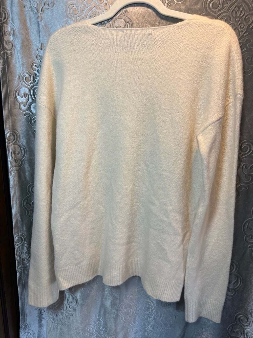 NWT Jenni Kayne Cream Cashmere Crewneck Sweater - Picture 4 of 4